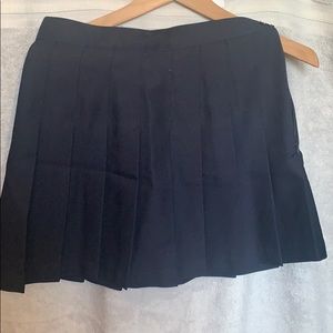 School girl navy blue skirt